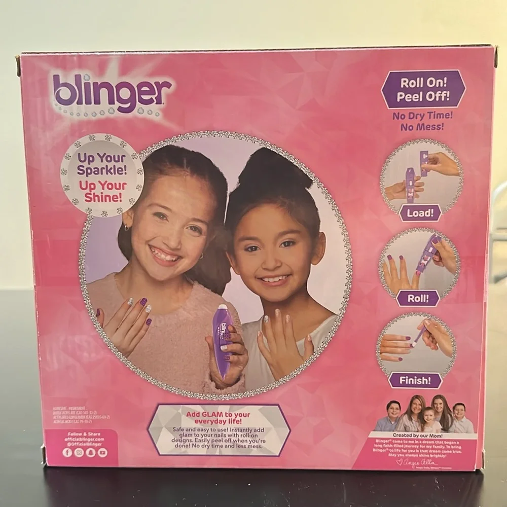 Nail Blinger ultimate nail wand and set of 14 Nail colors